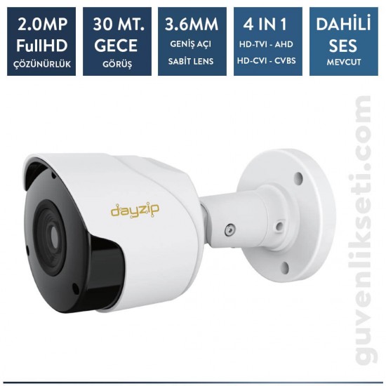 Dayzip DZ-2036AP 2mp Ahd Sesli Bullet Kamera